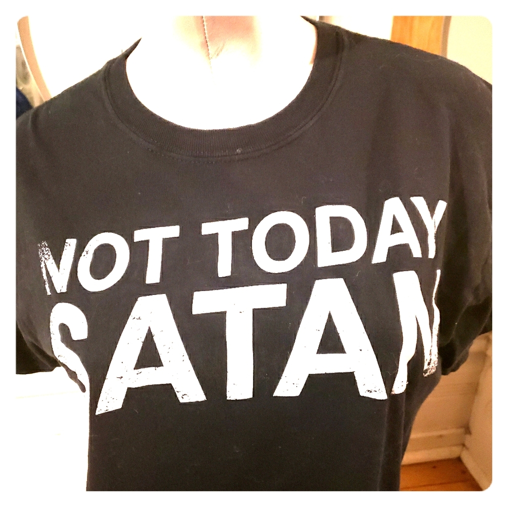 🍄2for50🍄 NOT TODAY SATAN Oddity Tshirt